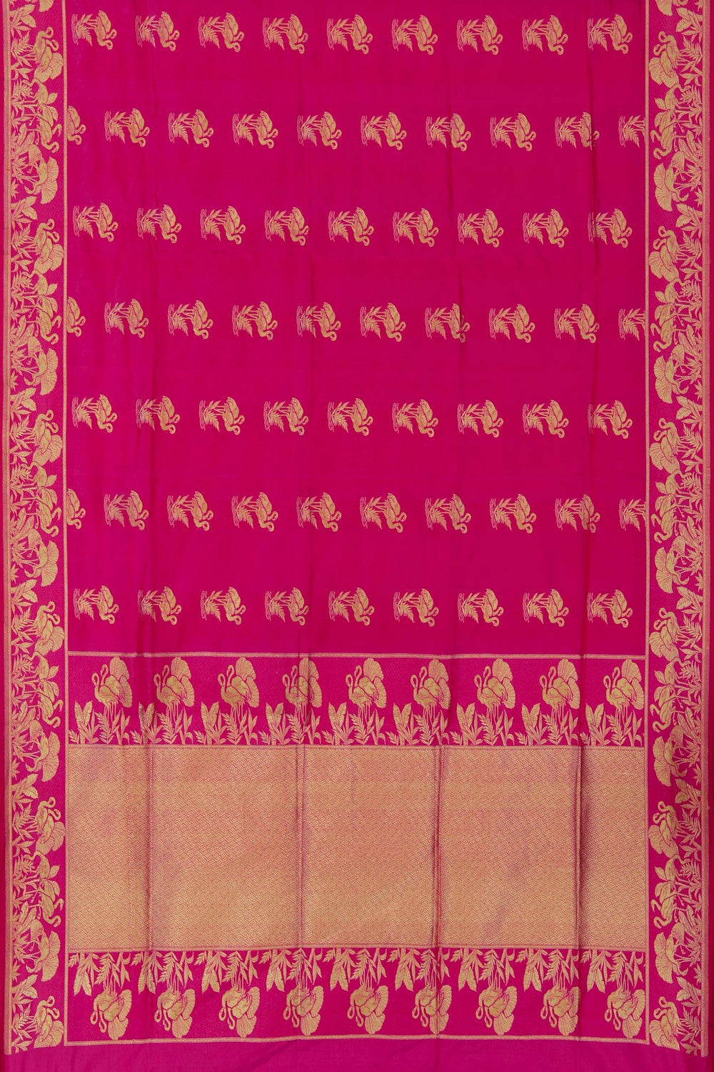 Image of Banarasi Silk Pink Saree